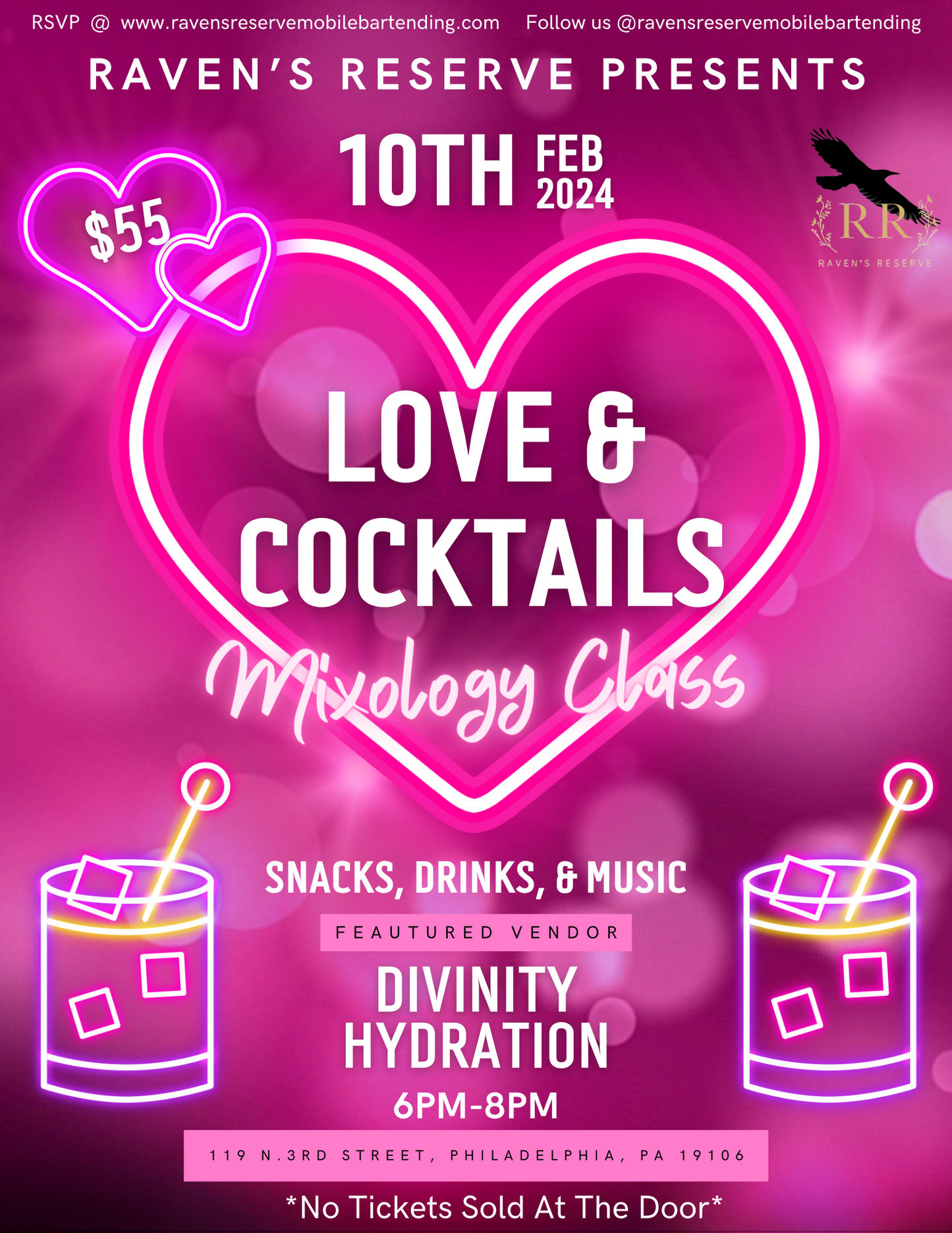 2nd Annual Love & Cocktails: Mixology Class