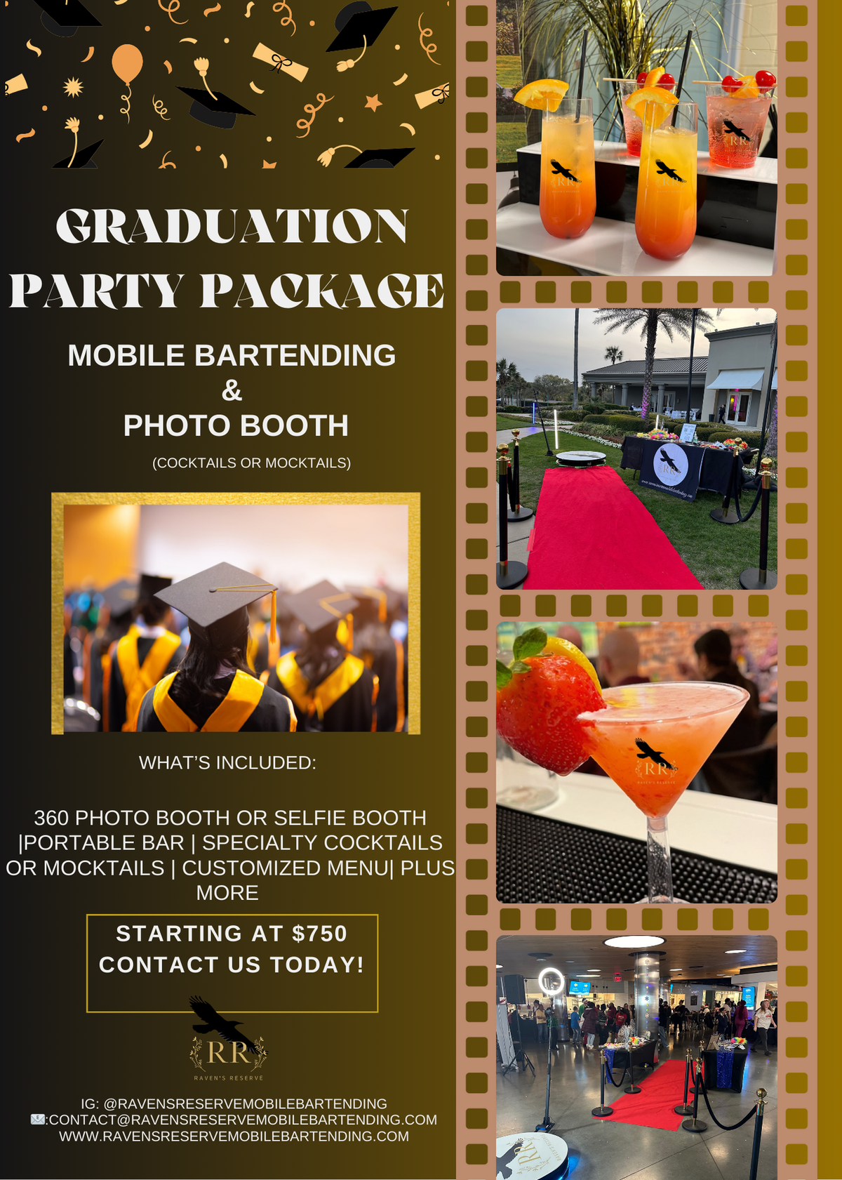 Graduation Promo Graduation/Any Occasion Party Package β Raven's Reserve Mobile ...